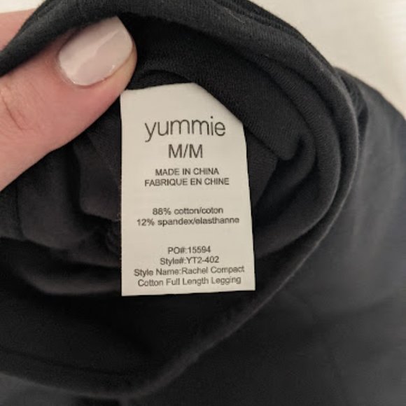 Yummie | Black Compact Cotton Shaping Leggings - Women (size M) - Picture 3 of 5